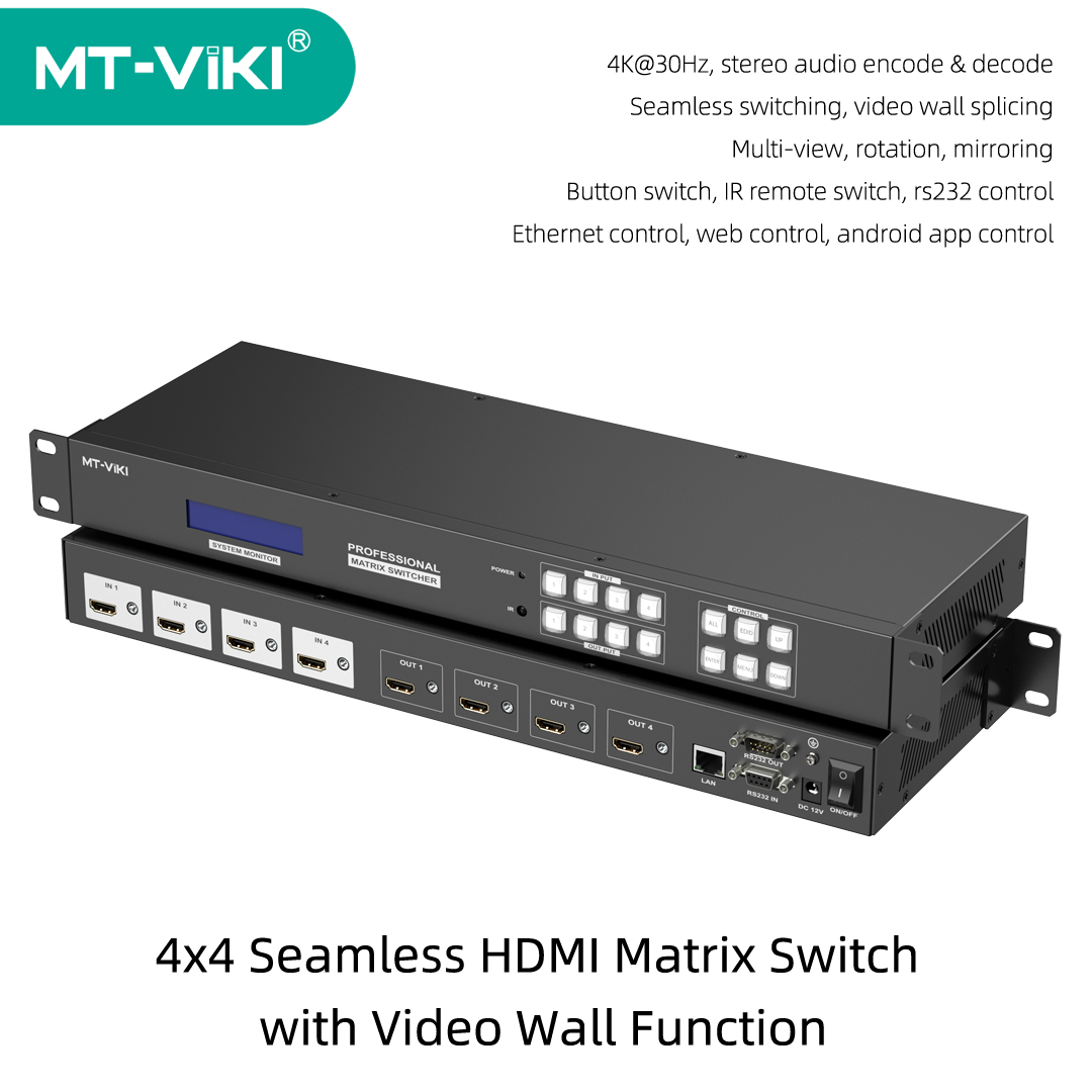 Hdmi Matrix Switch - MT-VIKI 4x4 Sakelar Matriks HDMI Mulus