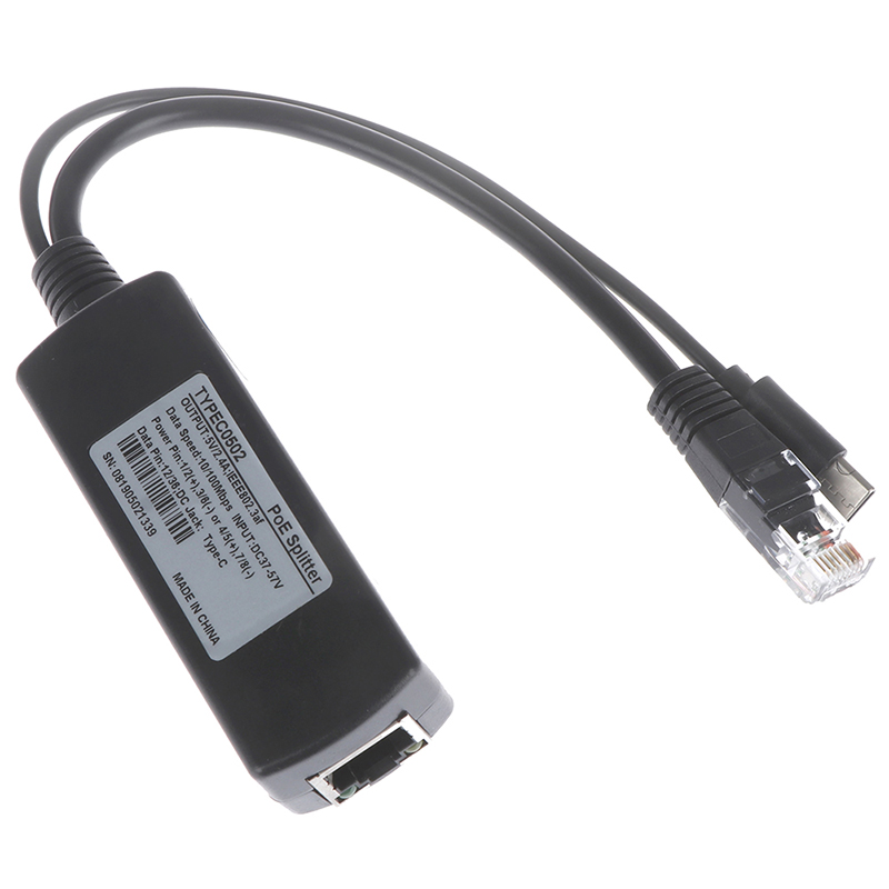 Power Over Ethernet - Splitter PoE Tipe-C USB 48V ke