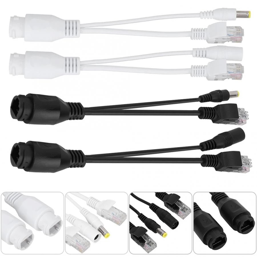 Power Over Ethernet - Kabel POE pasif kabel adaptor atas
