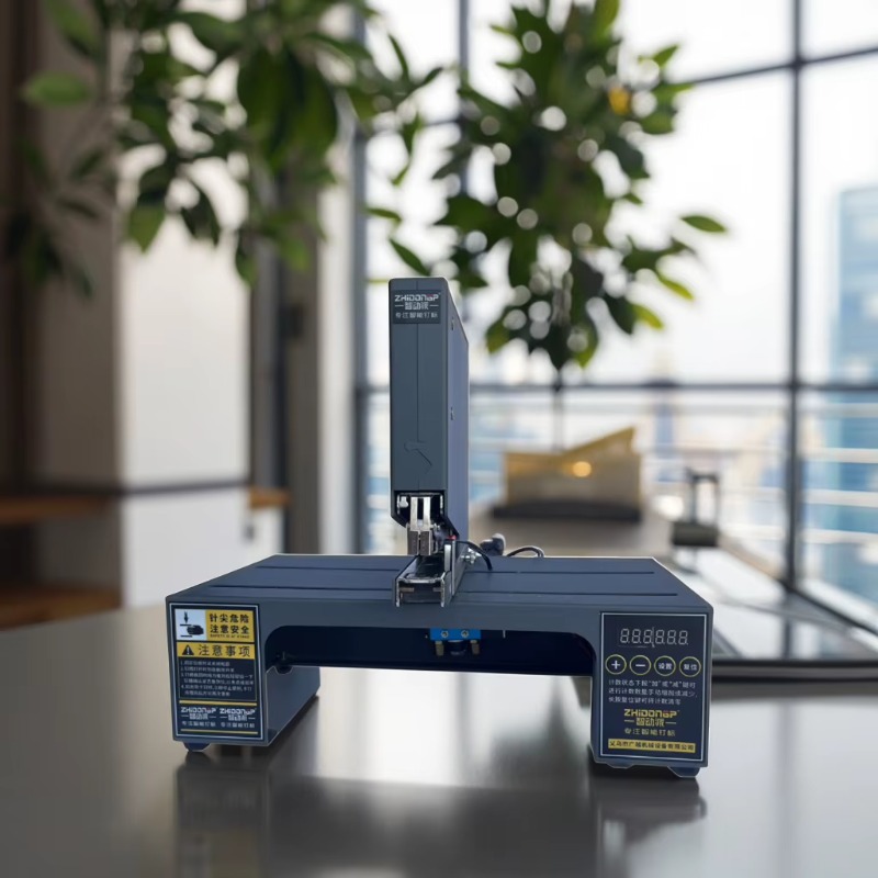 Electric Stapler Heavy - Stapler Pneumatik Tiga Kepala Logam Otomatis