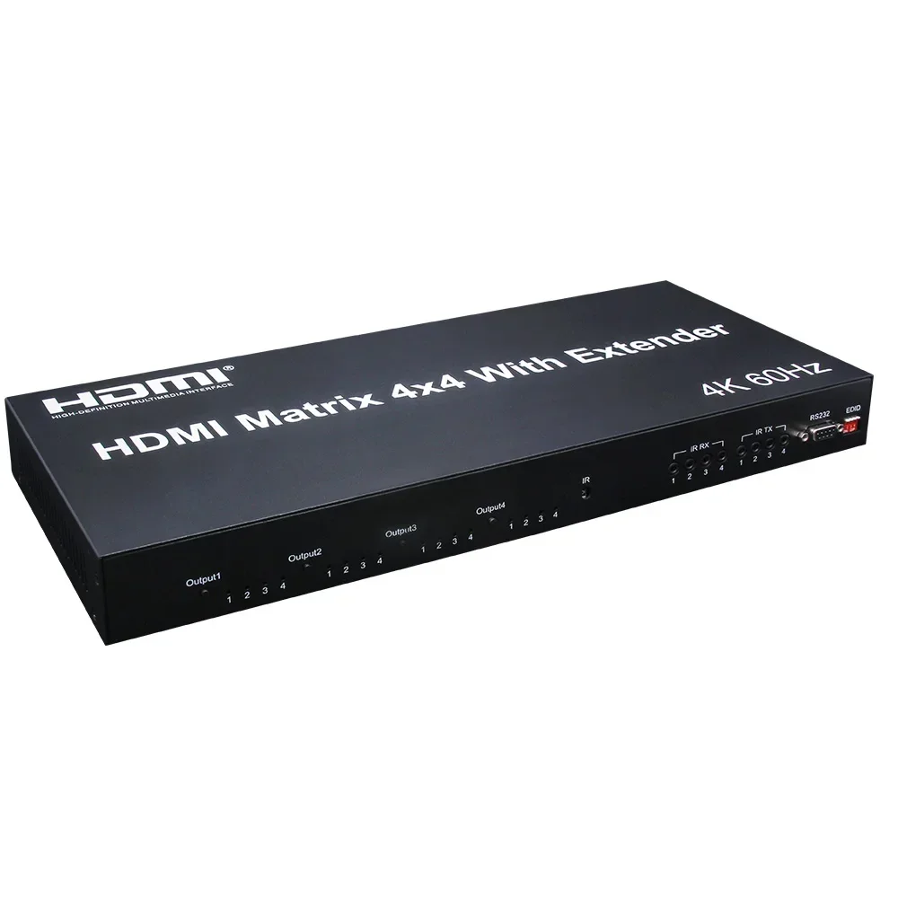Hdmi Matrix Switch - 4K 60Hz 4X4 Matrix HDMI2.0 4x4