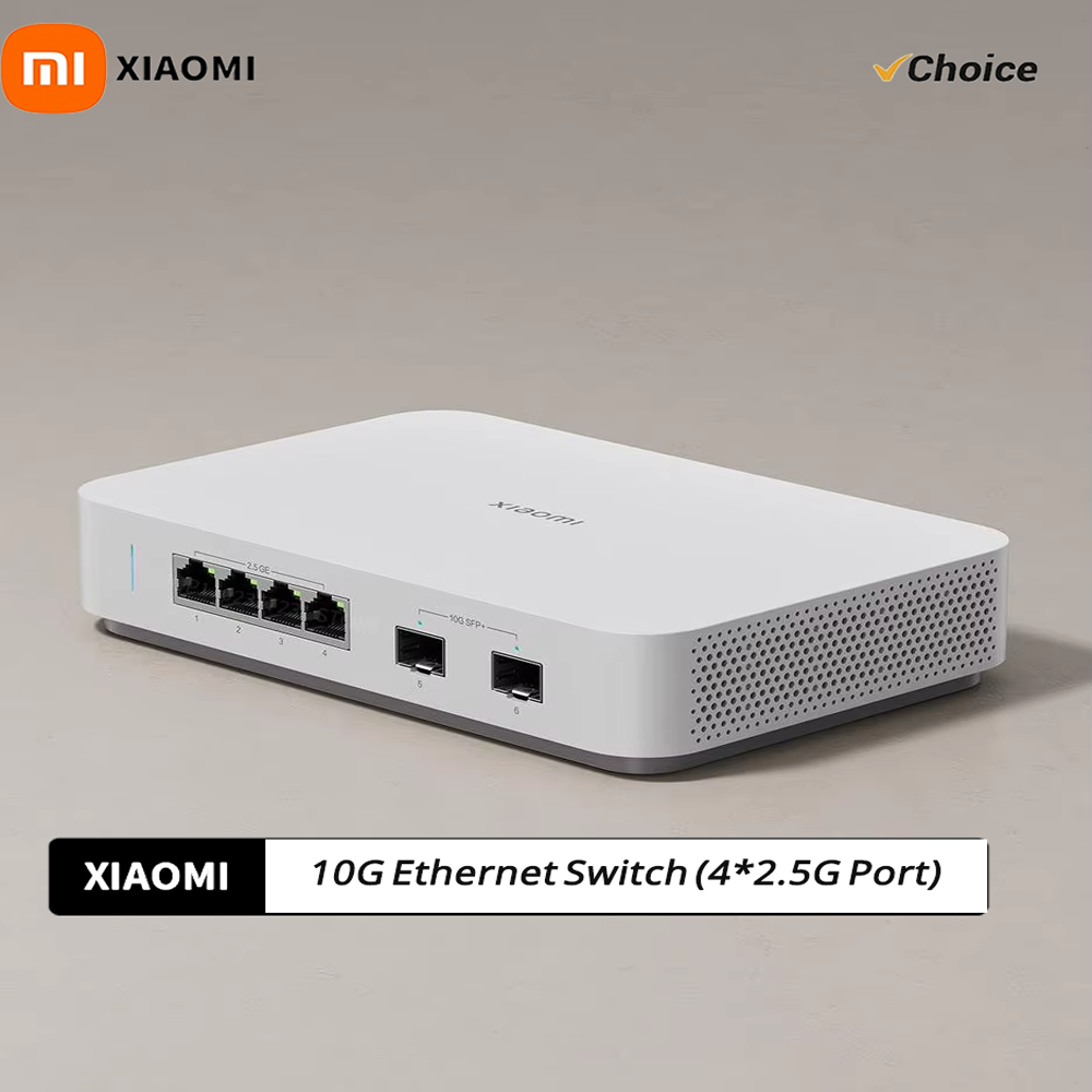 Power Over Ethernet - Baru Xiaomi 10G Ethernet Switch 4×2.5G+2×10GMbps