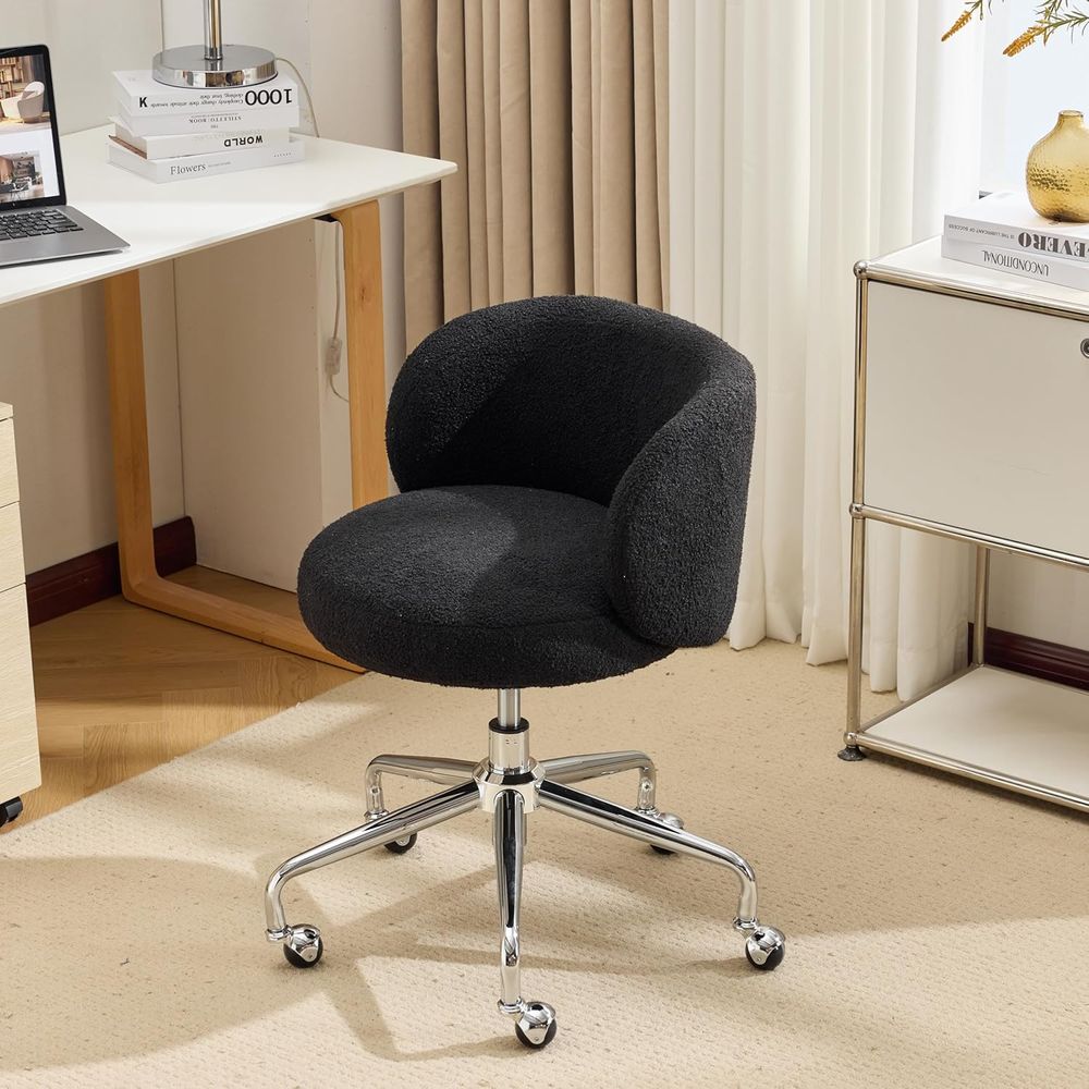 Office Tech Chair - Kursi Meja Putar Ringkas dengan Roda,