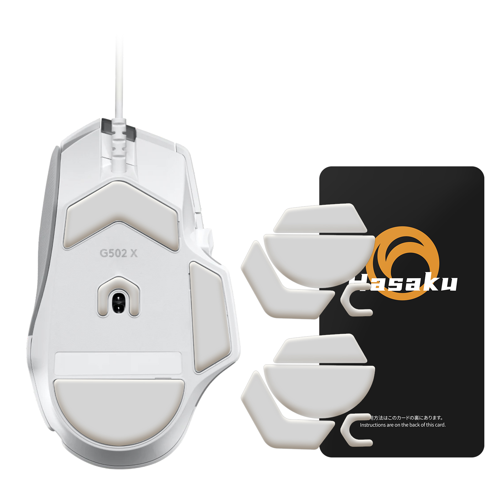 Logitech Mouse G502 - 2 set HASAKU sepatu roda kaki