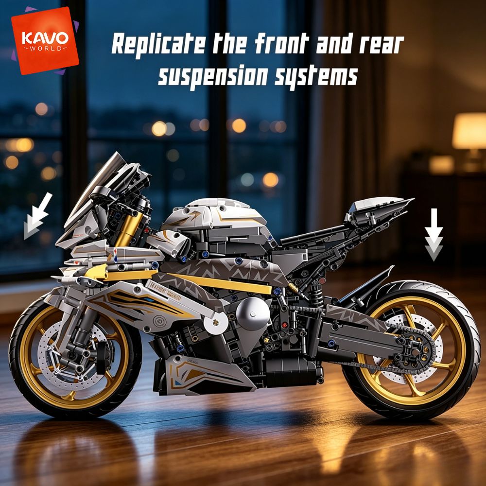 High Tech Office Room - KAVOWORLD Set Bata Bangunan Sepeda Motor