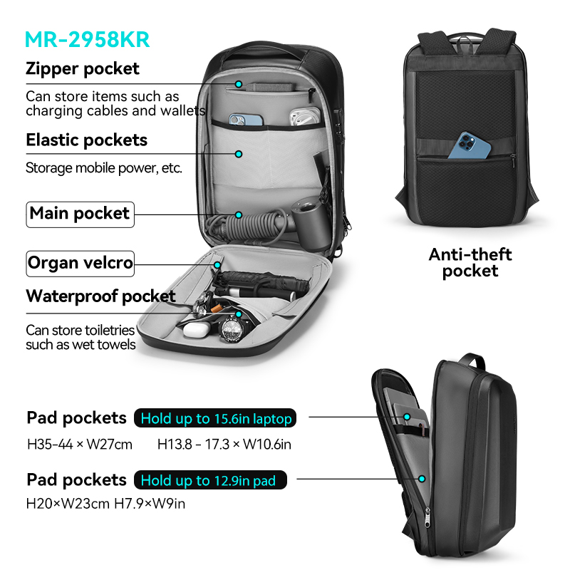 MARK RYDEN Tas Ransel Komuter  - Office Tech Backpack ulasan dan harga