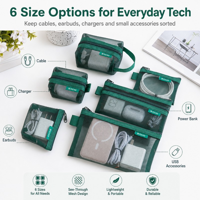 6 Buah Kantong Organizer Tekno - Office Tech Backpack ulasan dan harga