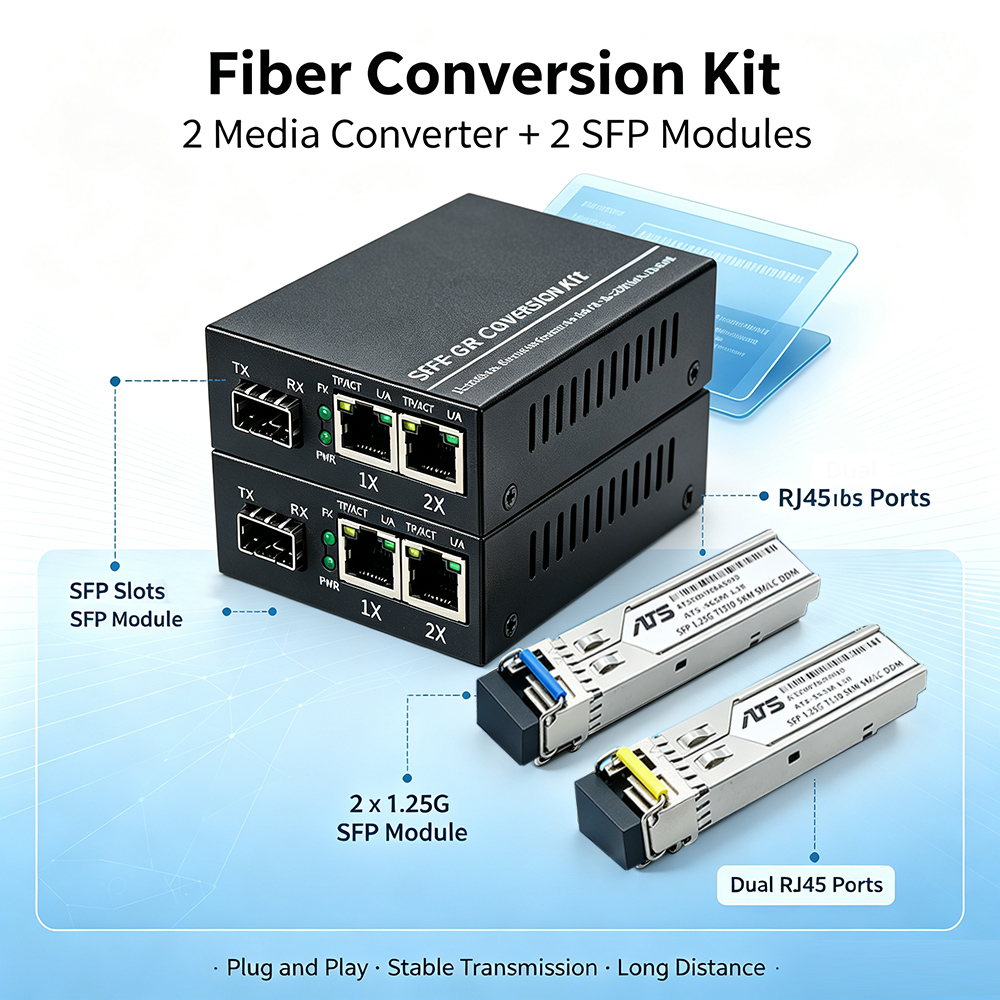 Kit Konverter Media Gigabit SF - Power Over Ethernet ulasan dan harga