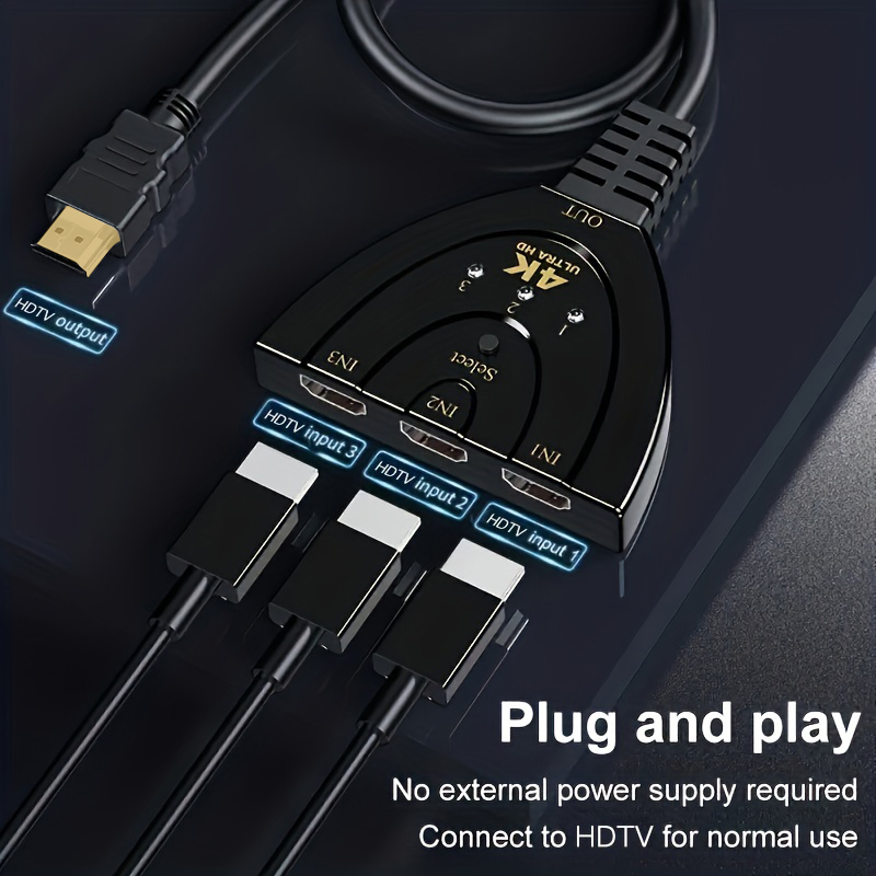 4K X 2K 3 Port HDTV saklar yan - Hdmi Matrix Switch ulasan dan harga