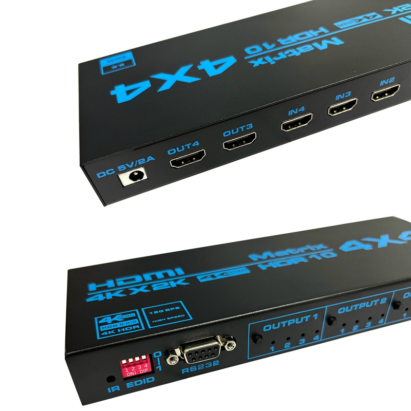 Sakelar Matriks HDMI 4K 4 In 4 - Hdmi Matrix Switch ulasan dan harga