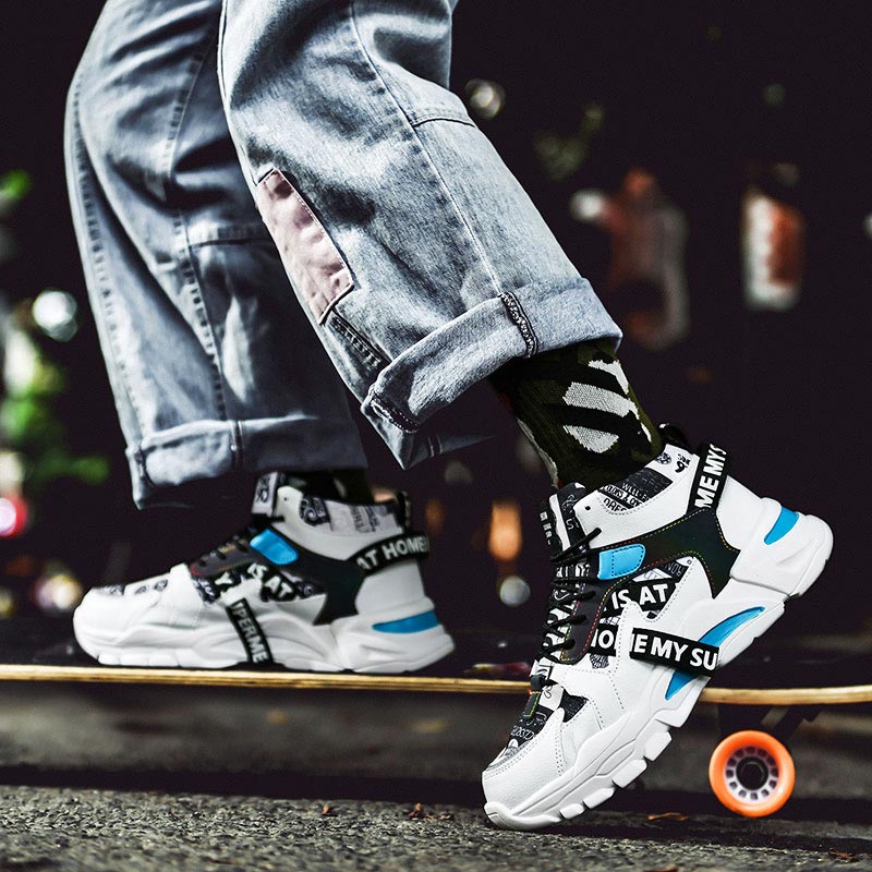 Sneakers Pria Chunky Atasan Ti - High Tech Office Room ulasan dan harga