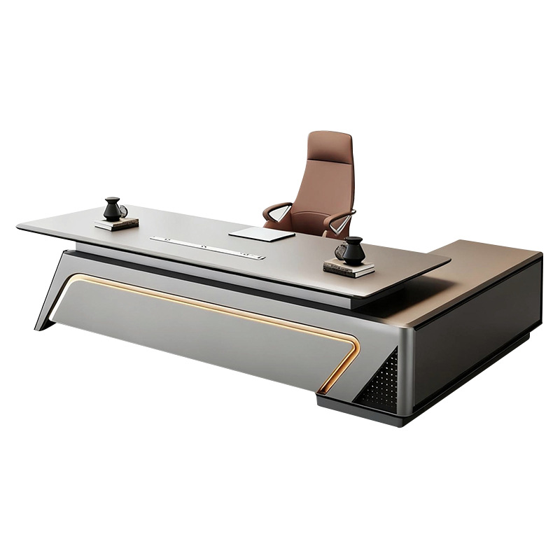 Meja Kerja Bos Berlapis Cat PY - Office Tech Chair ulasan dan harga