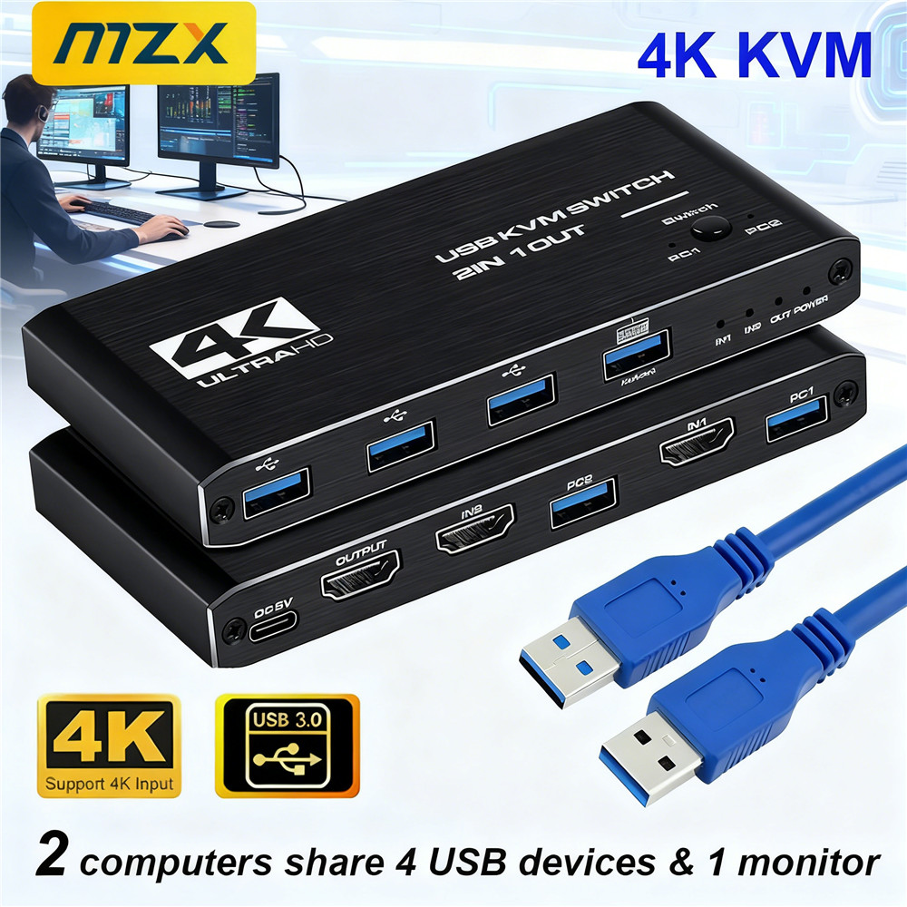 KVM Switch 4K 60Hz Switcher US - Hdmi Matrix Switch ulasan dan harga