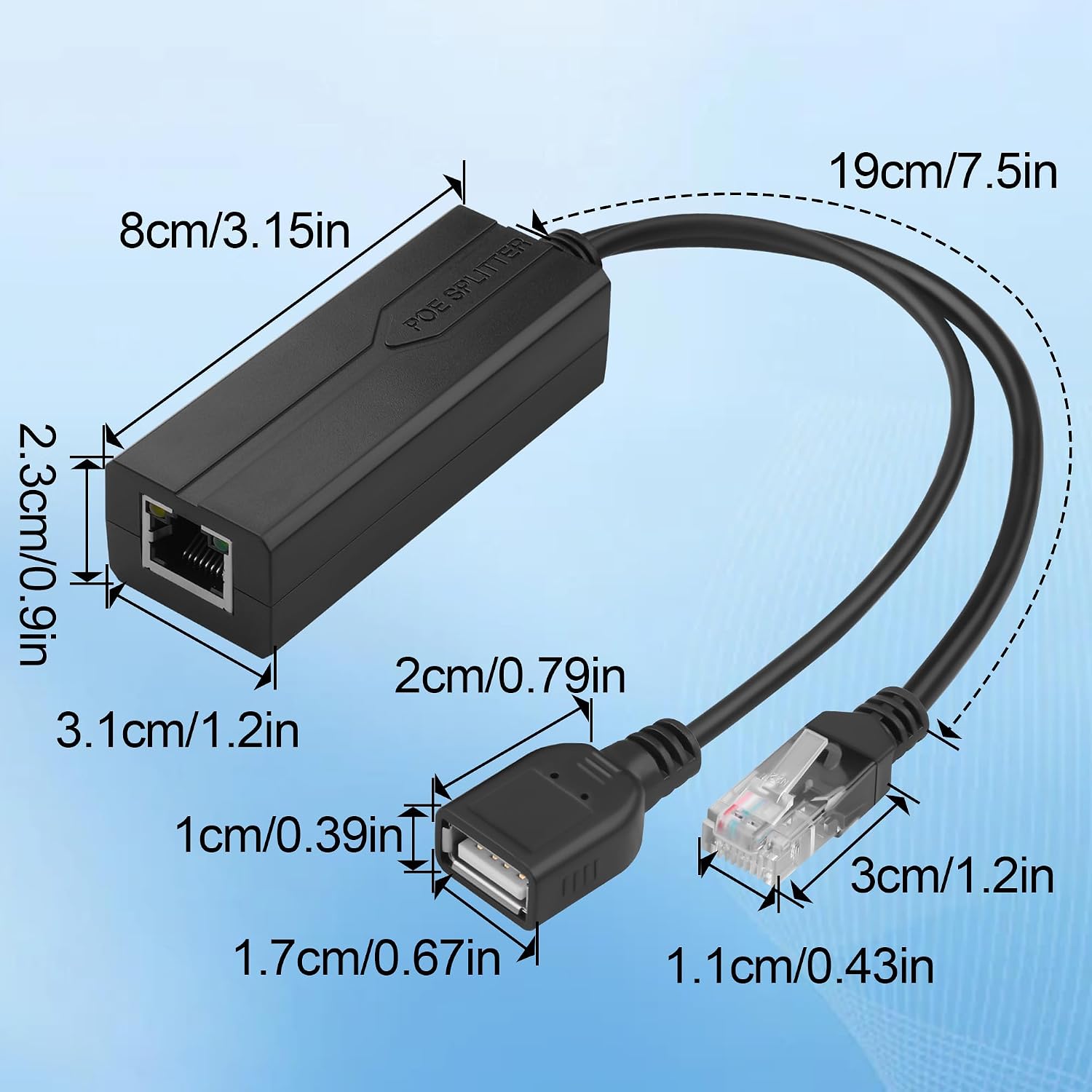 PoE Splitter 5V 2.4A USB Tipe  - Power Over Ethernet ulasan dan harga
