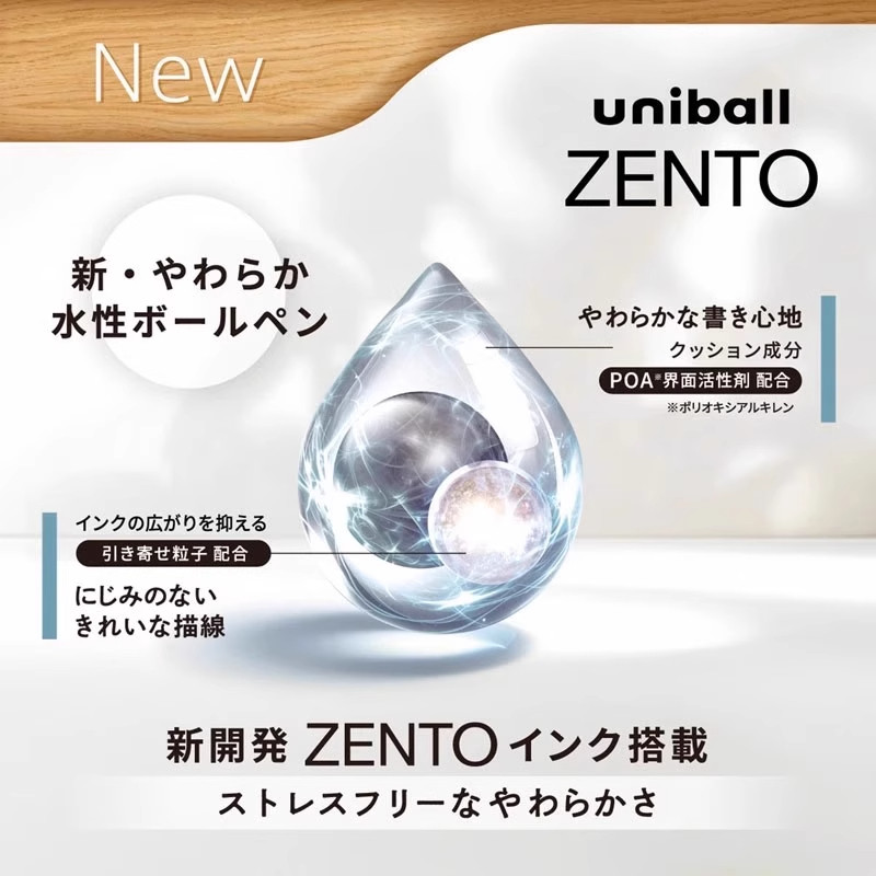 Pena Gel Uni-ball ZENTO 0.38mm - Office Tech Essentials ulasan dan harga