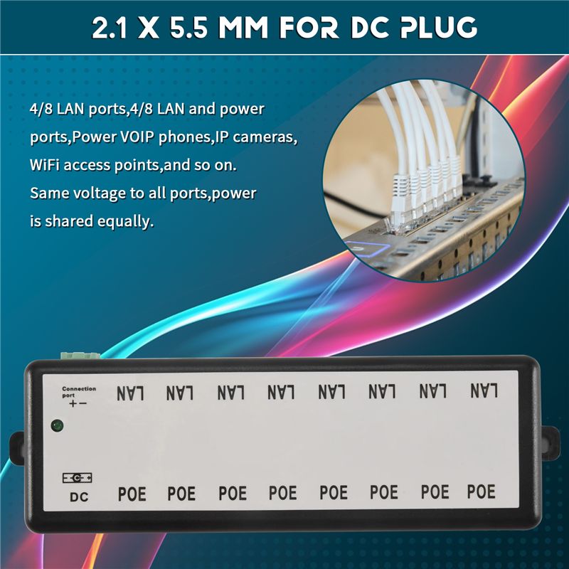 B03B-8 Port Poe Injector Poe S - Power Over Ethernet ulasan dan harga
